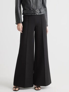 Quince NWT  black wide leg ponte wide leg pant size XL